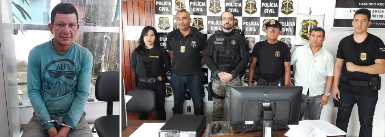 POLÍCIA CIVIL PRENDE FORAGIDO POR CRIME DE HOMICÍDIO COMETIDO EM LARANJAL DO JARI